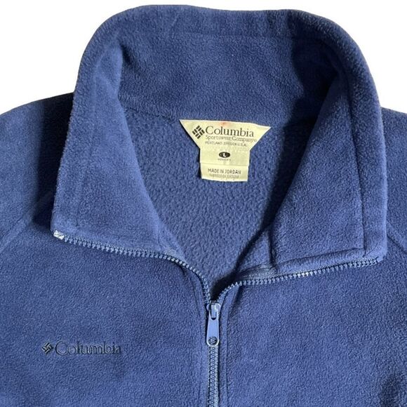 Columbia fleece jacket - Rich Blue Full zip size large - Picture 2 of 8